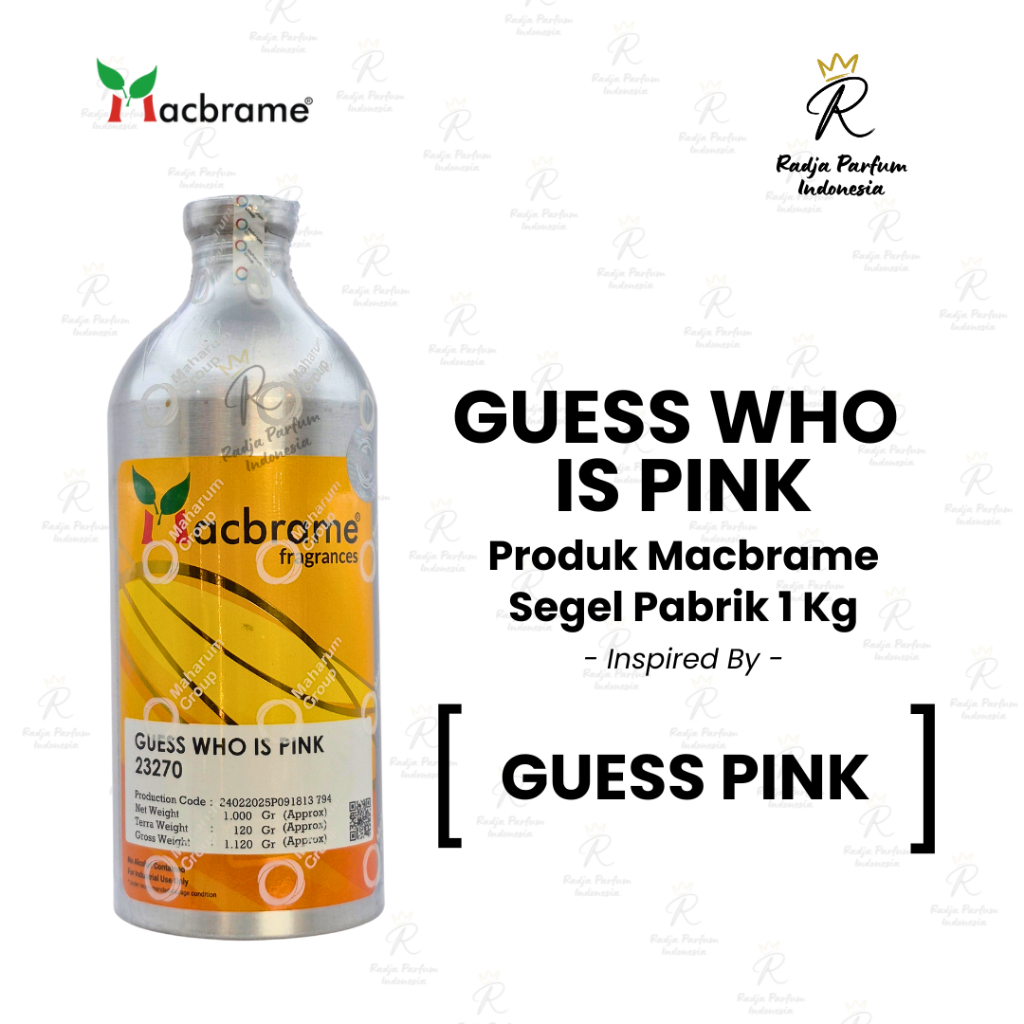 Bibit Parfum Guess Who Pink Macbrame Segel Pabrik 1Kg Searah Guess Pink