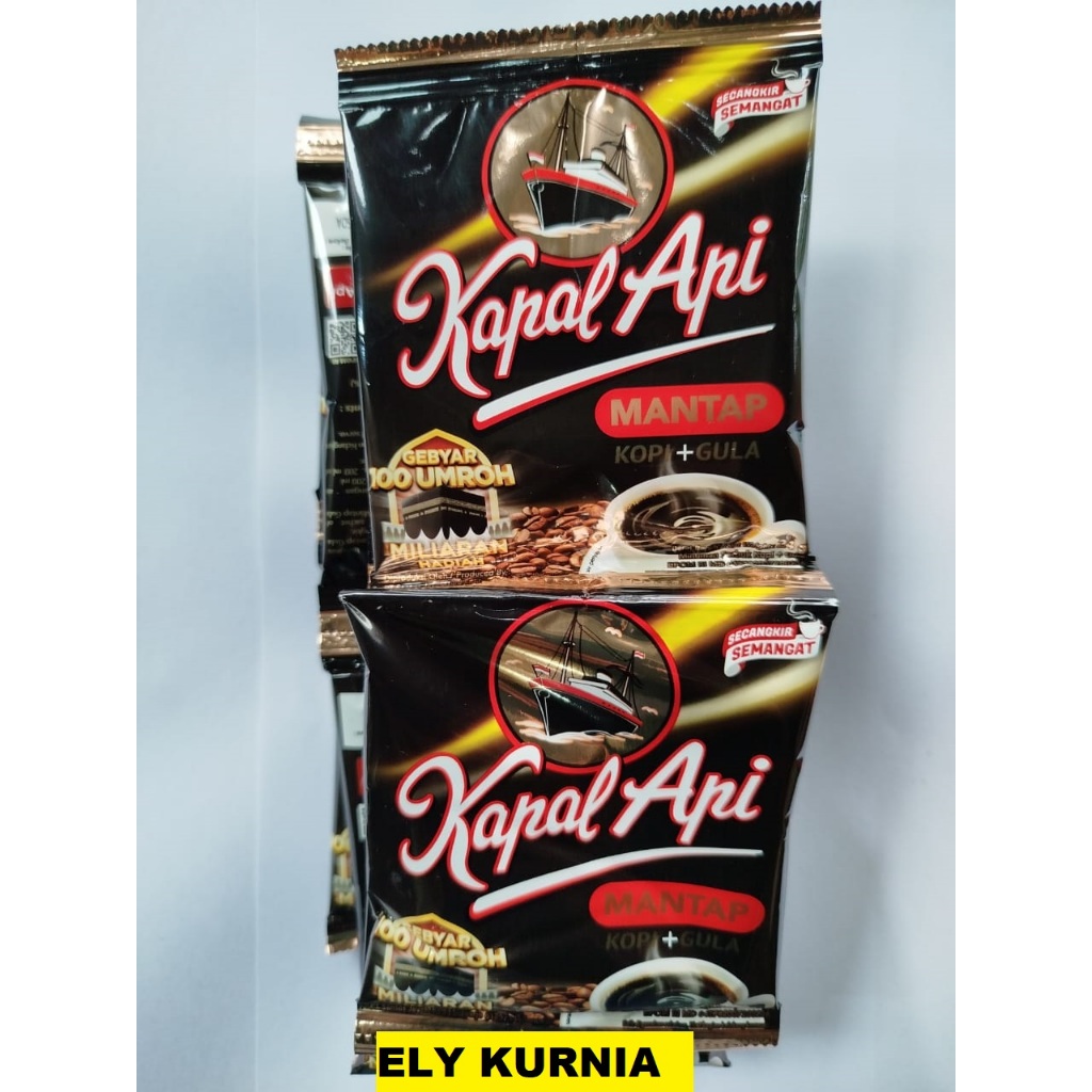 

Kopi Kapal Api MANTAP Kopi Gula 1 Renceng isi 10 sachet