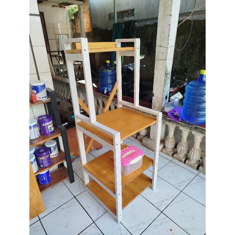 RAK DAPUR SERBAGUNA / RAK SUSUN RAK OVEN MAGICOM DAN MICROWAVE