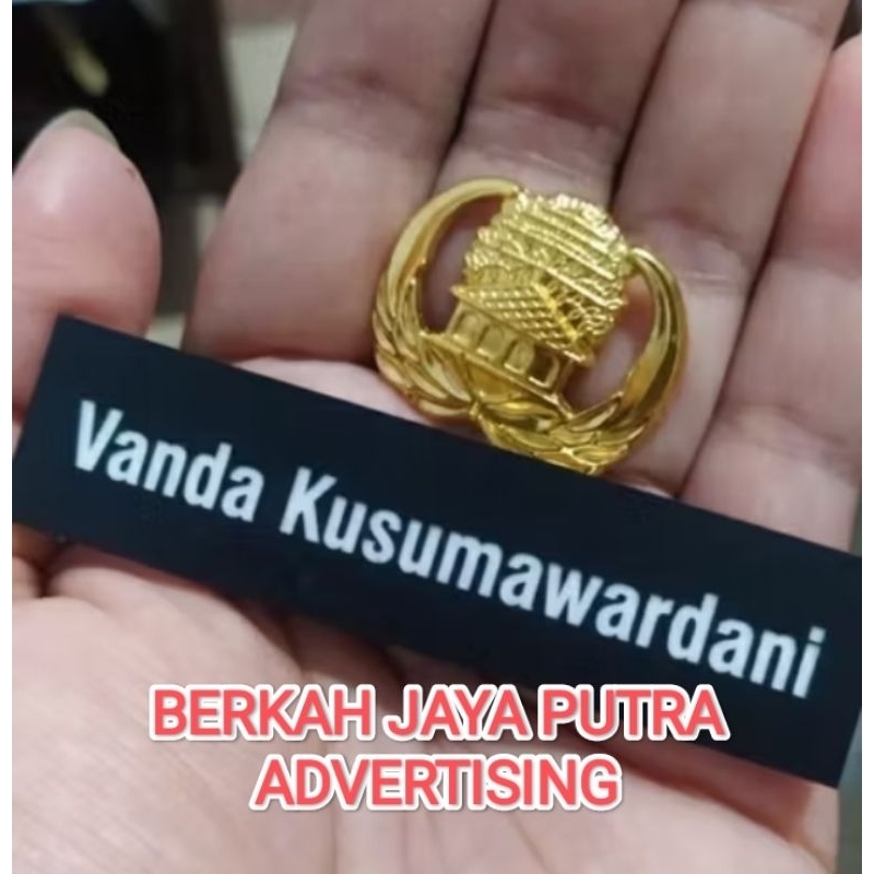 Nama Dada Doff Satu Set Pin Korpri Exslusif