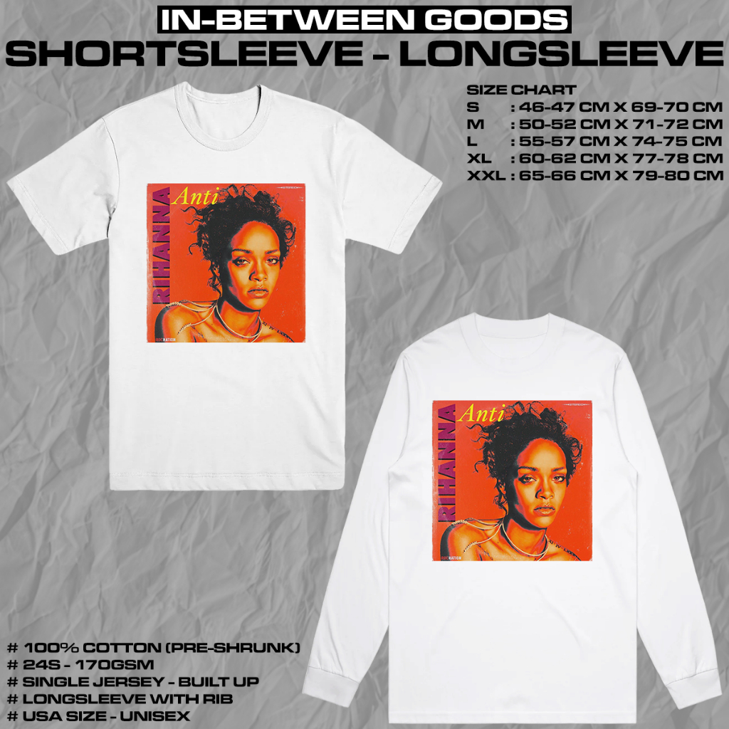 RIHANNA - ANTI | T-SHIRT | LONGSLEEVE | MUSIC MERCH