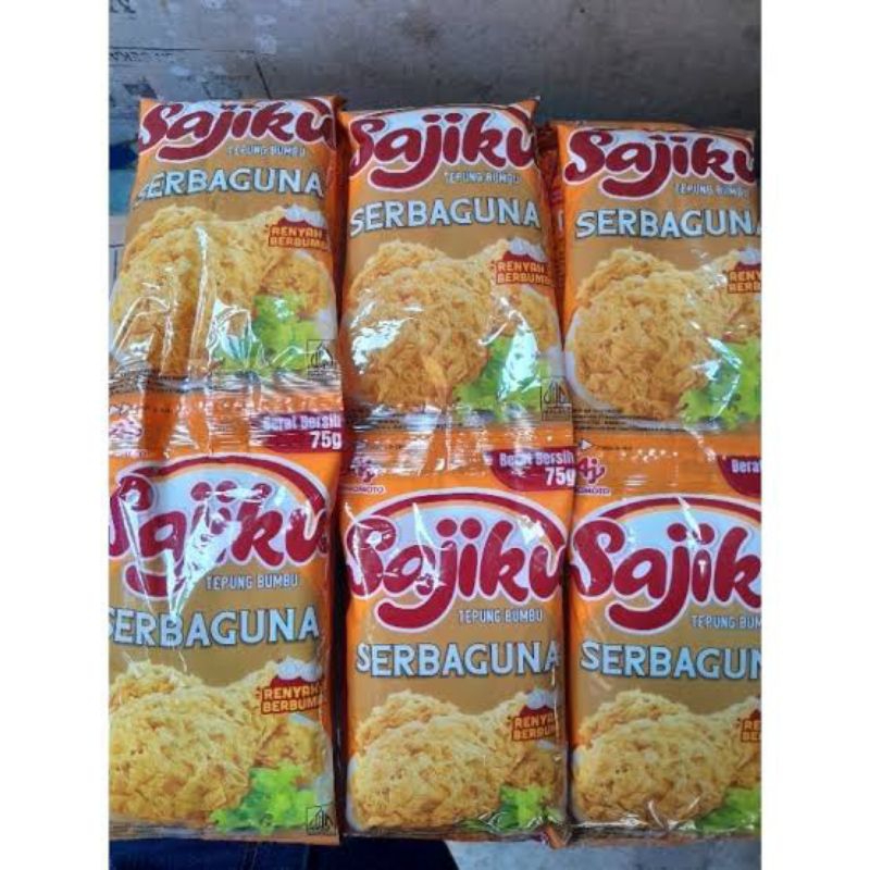 

1 Renceng/Sajiku Tepung Bumbu Serbaguna kemasan sachet 75 g