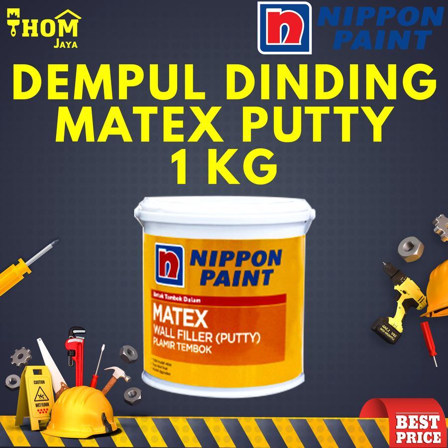 DEMPUL DINDING / PLAMIR TEMBOK / DEMPUL TEMBOK / WALL FILLER - 1 KG - NIPPON MATEX PUTTY