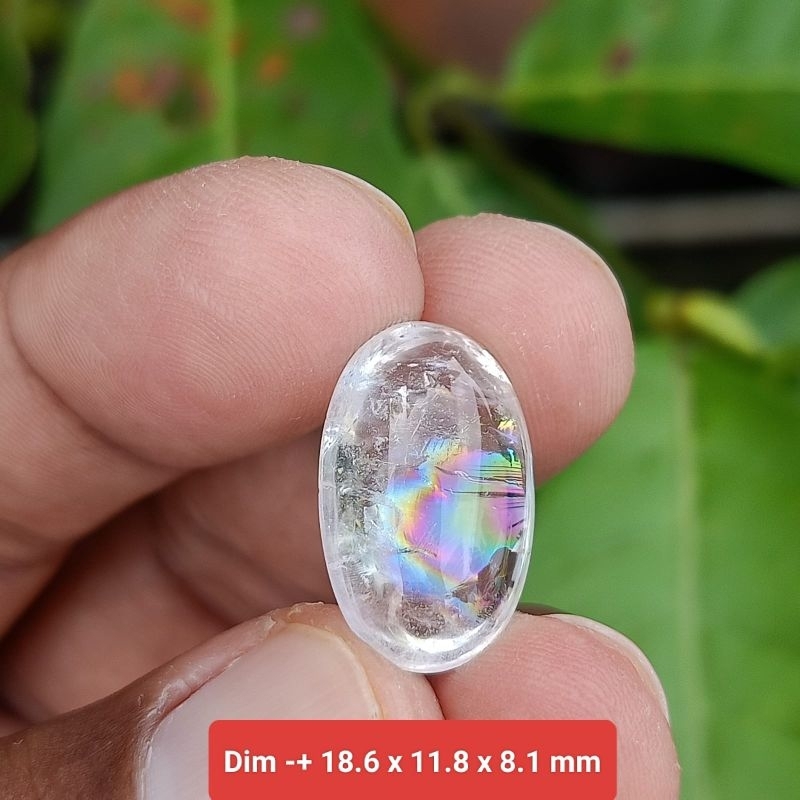 batu kecubung pelangi asli Kalimantan