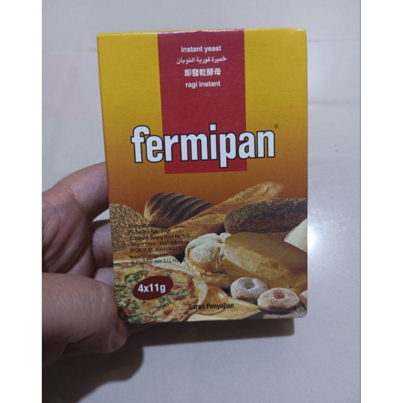 

fermipan ragi instant instan kemasan sachet saset 11 gr instant yeast