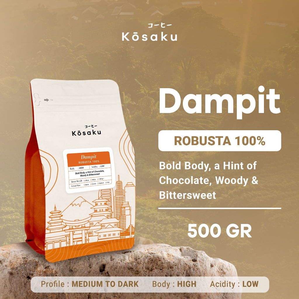 

Biji Kopi Bubuk Robusta Dampit Robusta 100% Coffee Beans 500 gram – Kosaku Roaster