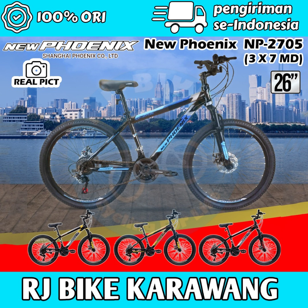 SEPEDA GUNUNG MTB 26" NEW PHOENIX MTB NP 2705