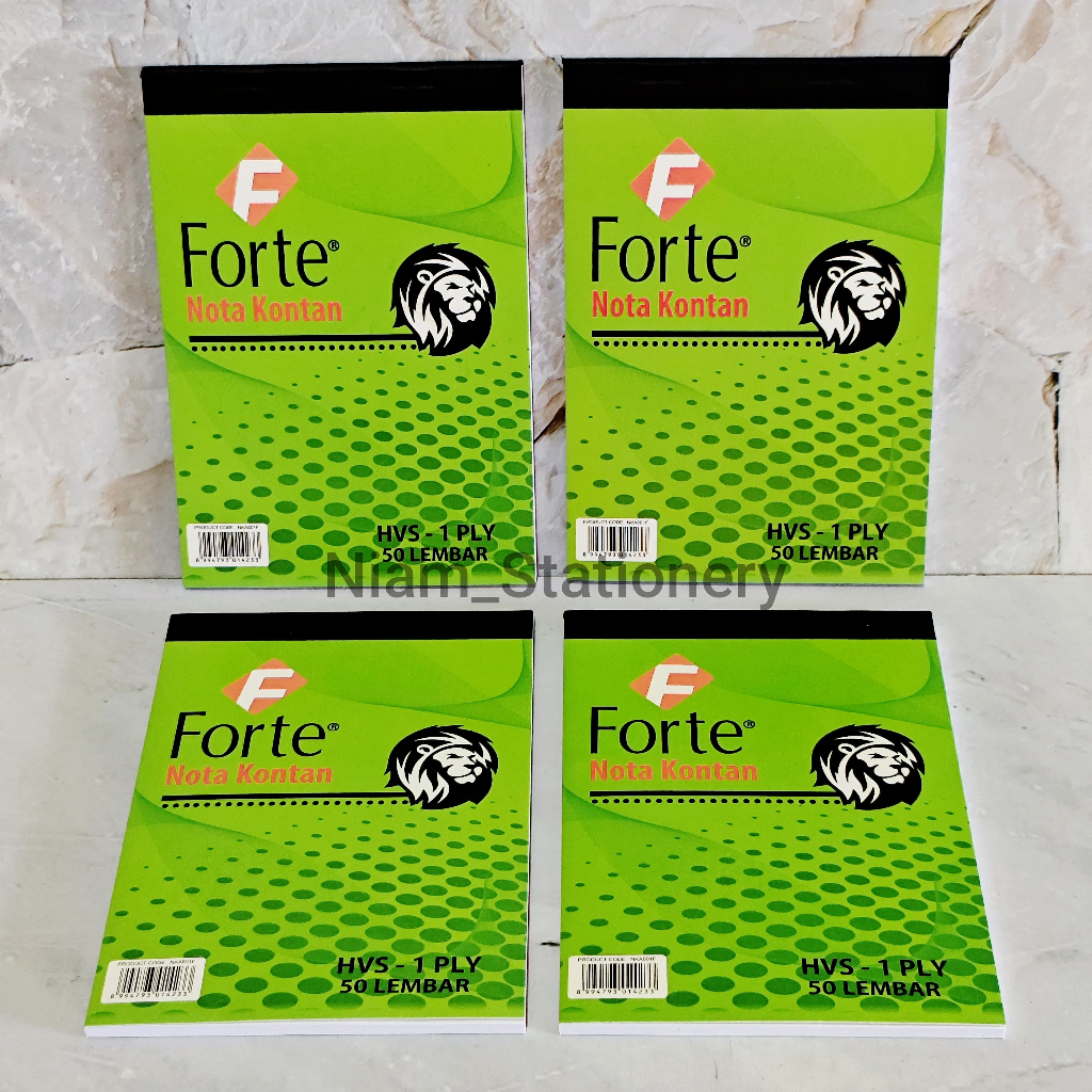 

Niam SATUAN ( 1 PCS x 50 LEMBAR ) Nota Kontan Kecil Forte 1 Ply