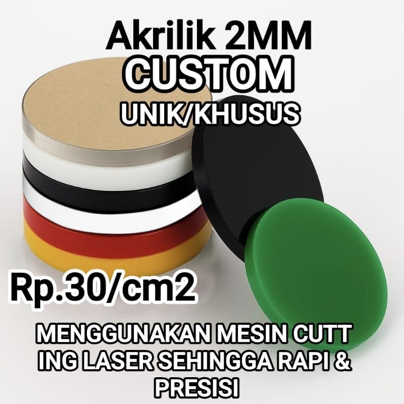 

2mm Akrilik Potongan khusus l Unik Custom Bebas