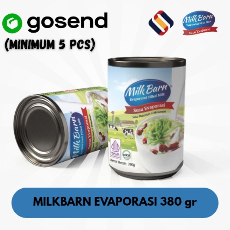 

GOSEND Min. 5 pcs MilkBarn EVAPORASI Susu Lemak Nabati 380gr