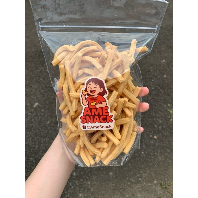 

Cheese Stick Renyah Gurih 250 gram – Snack Kering Aneka Rasa | Ame Snack
