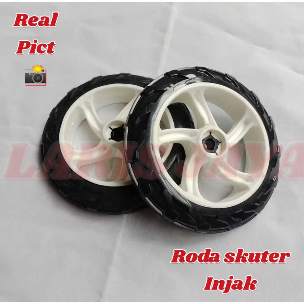 Roda skuter INJAK ORIGINAL universal bisa untuk semua skuter pedal injak , ASLI RODA BELAKANG SKUTER