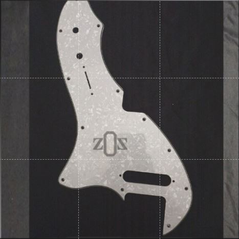 Pickguard Pelindung Body Gitar Telecaster Thinline White Pearl