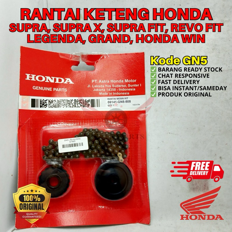 GN5 RANTAI KETENG SUPRA ORIGINAL AHM HONDA, RANTAI KETENG SUPRA X, RANTAI KETENG ORIGINAL SUPRA X, R
