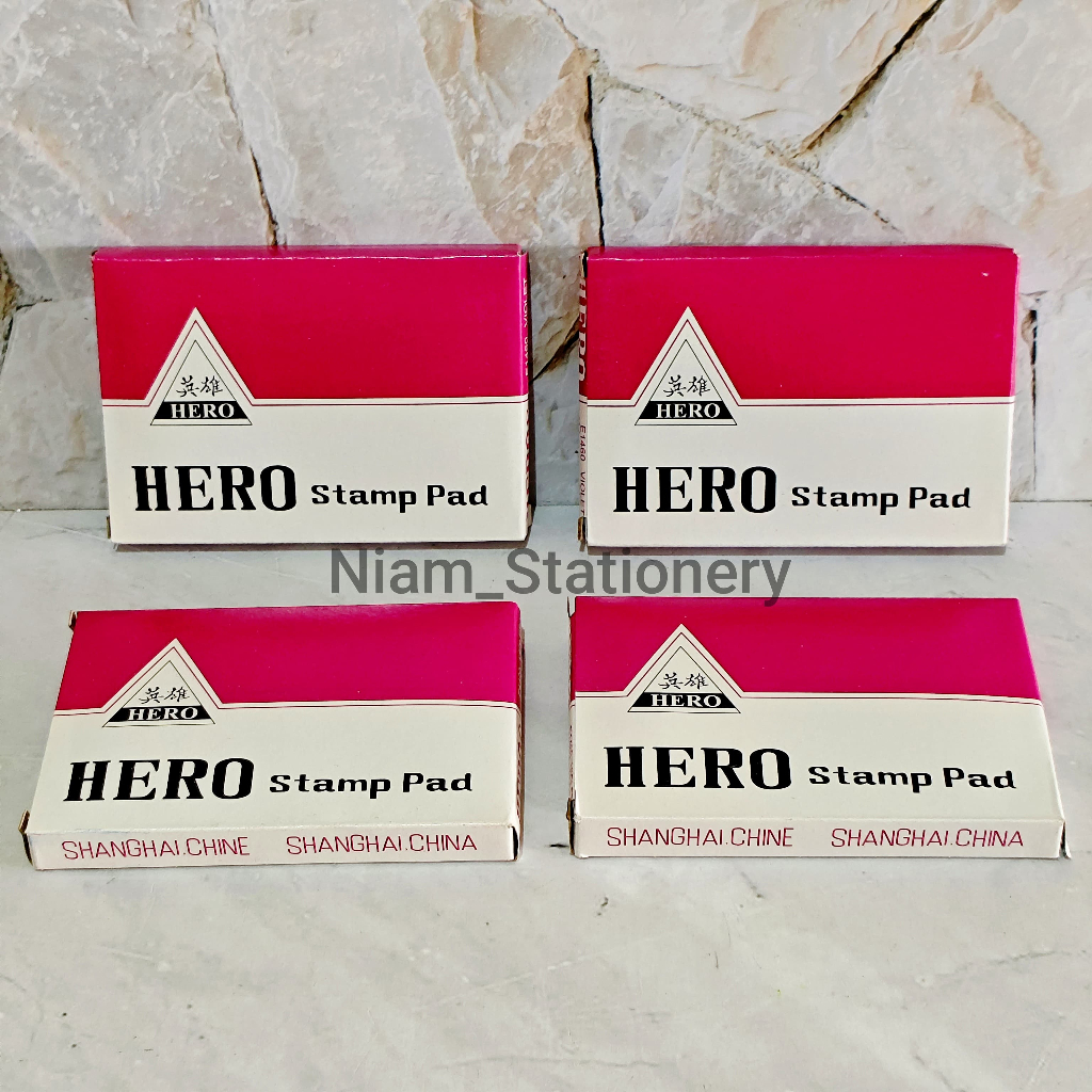 

SATUAN ( 1 PCS ) Bantalan Stempel Stamp Pad Hero Bak Stempel Hero Besar E1470