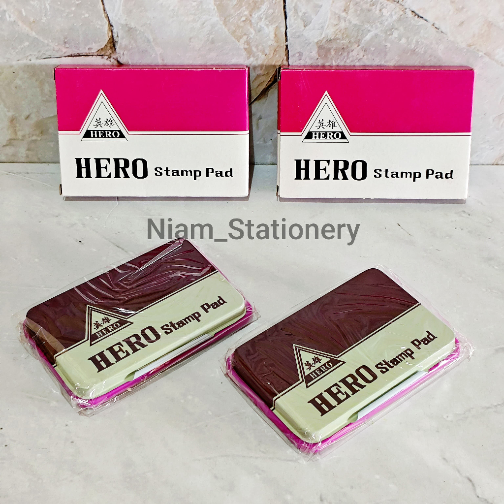

SATUAN ( 1 PCS ) Bak Stempel Stamp Pad Hero Kecil Bantalan Stempel Hero Kecil E2460