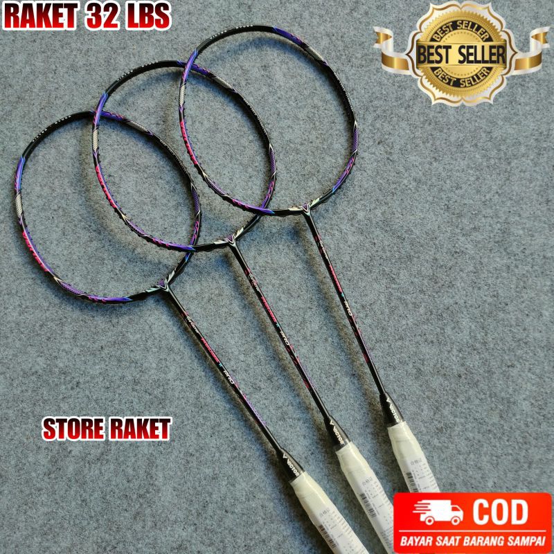 RAKET BADMINTON RYUGA 2 PRO TERBARU 32 LBS SIAP PAKAI GRATIS TAS DAN GRIP