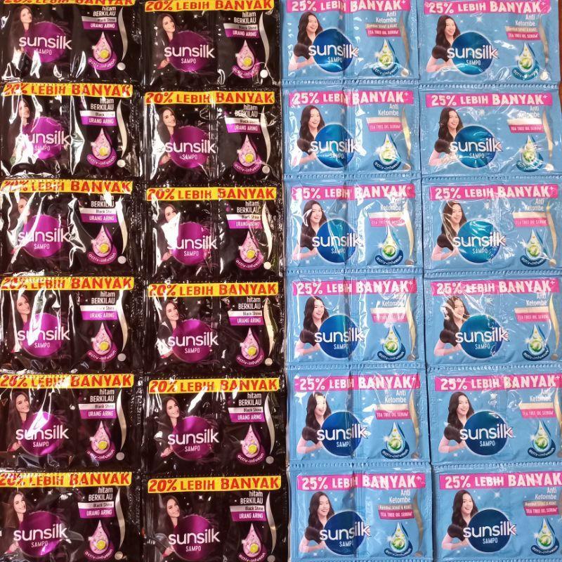 Sampo Sunsilk 12 Sachet / Termurah g Sampo Sunsilk