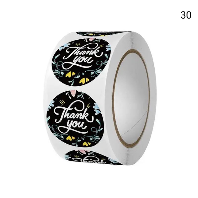 

100 pcs Stiker Sticker Terima Kasih Thank You Selamat Menikmati Karakter Lucu Estetik - motif 5 10 15 20 25 30 35 40 45 50 70 75 80 85 90 95 100