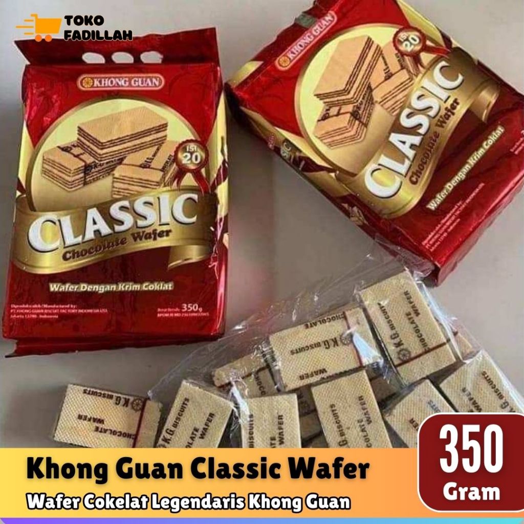 

Khong Guan Classic Chocolate Wafer 350 gr - Wafer Cokelat