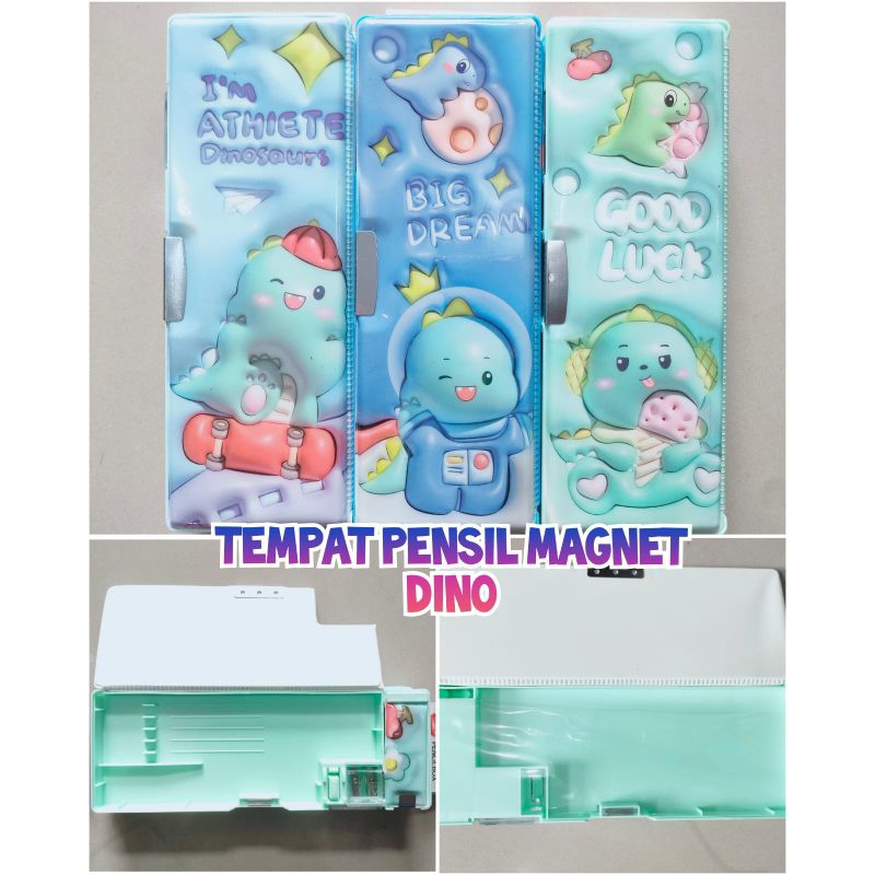 

Tempat pensil dino 3D magnet