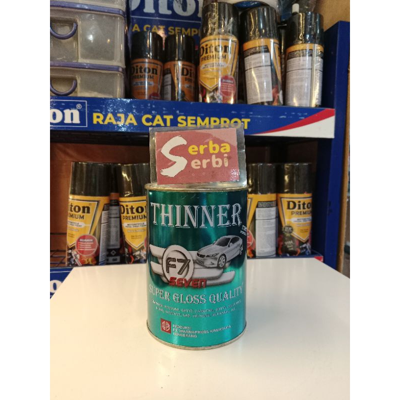 

-KALENG F7 BIRU THINNER-Thinner pengencer cat minyak