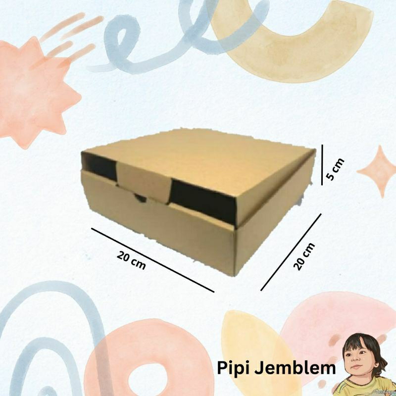 

[beli 10 lebih murah] 20x20x5 kardus box kotak tebal hampers kado box pizza