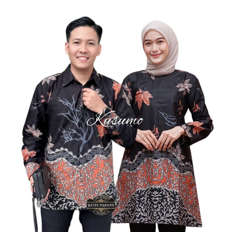 COUPLE BATIK PASANGAN KEMEJA TUNIK/ATASAN COUPLE BATIK PASANGAN PRIA WANITA/BAJU COUPLE BATIK