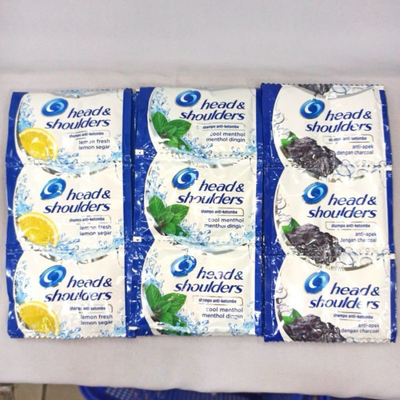 head n shoulders shampoo sachet