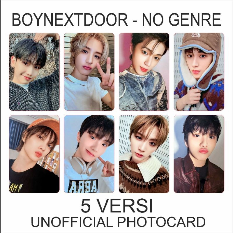 (BISA SATUAN) BOYNEXTDOOR No Genre Sungho Jaehyun Woonhak Photocard Kpop