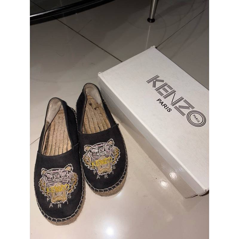 KENZO ESPADRILLES BLACK ORIGINAL 100% (PRELOVED)