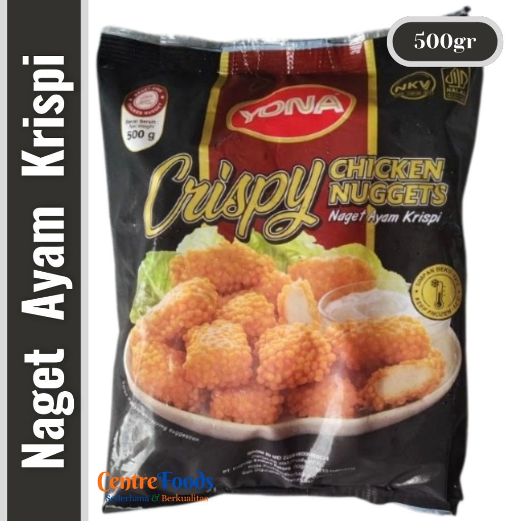 

Naget Ayam Krispi - Chicken Nuggets Crispy YONA | 500gr [ Harga Per BKS ]