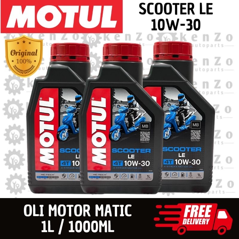 Oli Motul 1 Liter Untuk Motor Nmax Aerox 10w-30 Original
