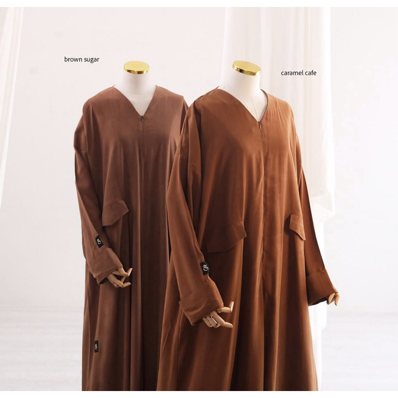 READY STOCK NEW ABPOLO SIDRA FOLDRESS JETBLACK M ABAYA POLO