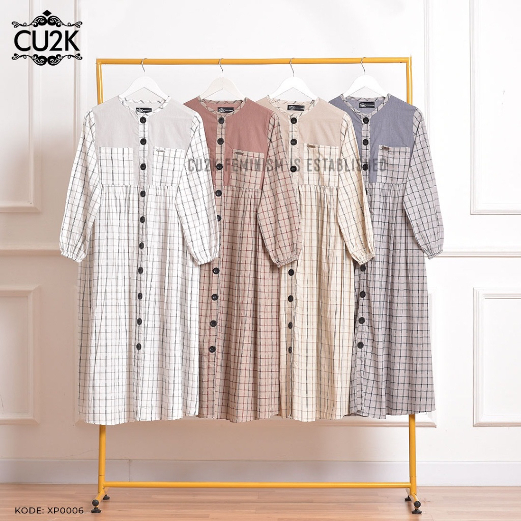 Cu2k Milda MIDI Dress - Official Store Fashion / Midi Katun by Cu2k