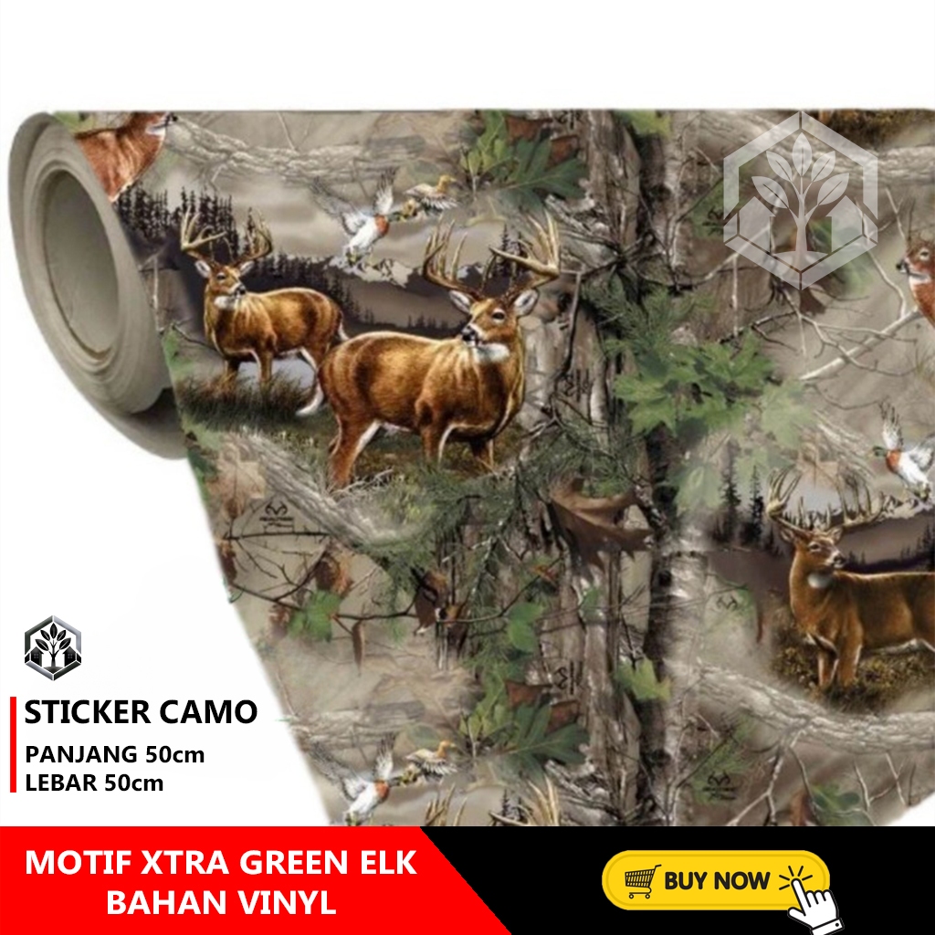 

STICKER CAMO BAHAN VINYL MOTIF XTRA GREEN ELK