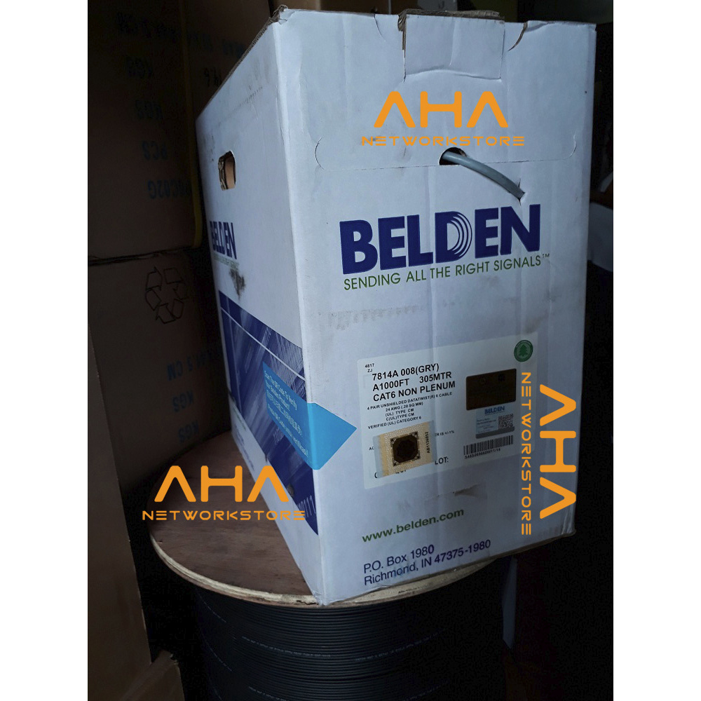 Kabel Belden UTP Cat6 Belden 7814A Kabel UTP Cat6 Belden 7814A 008 Grey