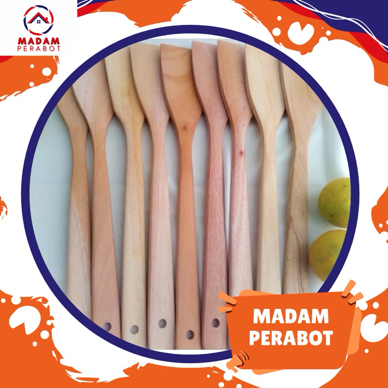 Sodet Kayu || Spatula Kayu || Sutil Kayu Mahoni