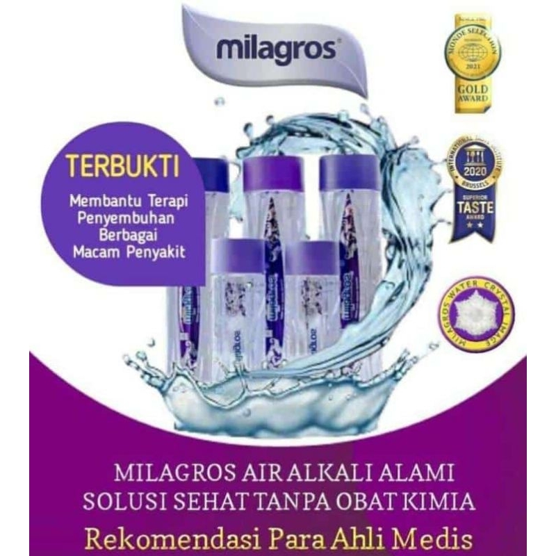 

Air asli MiLaGross kemasan duz
