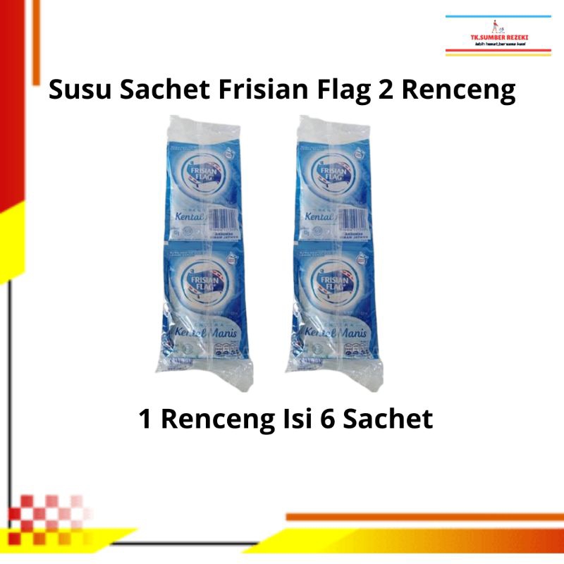 

[PAKET HEMAT ISI 2] Susu Sachet Putih Frisian Flag 1 Renceng Isi 6 Pcs PROMO MURAH