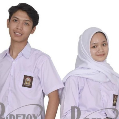 Baju Kemeja Putih SMA/SMK Lengan Panjang dan Pendek Pria Dan Wanita Seragam Sekolah