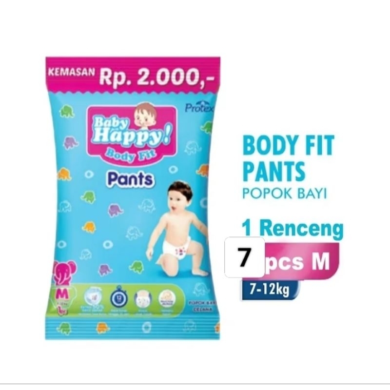 Pampers Baby Happy Pants Body Fit Popok Bayi 1sachet  Ukuran M, L , Xl