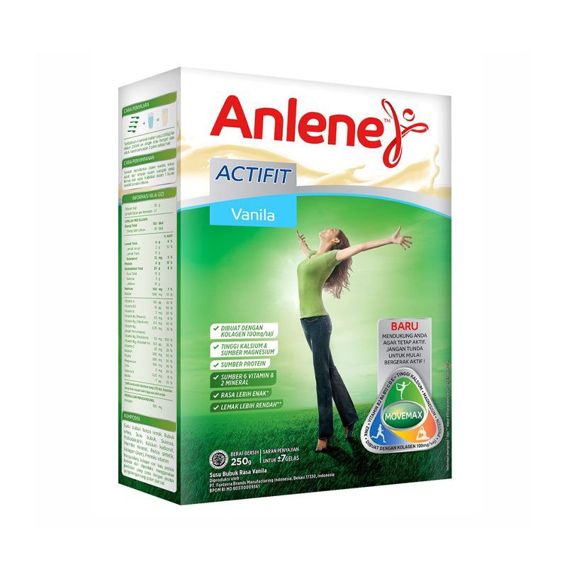 

Anlene Actifit 3x susu Bubuk Dewasa Vanilla 580 gram