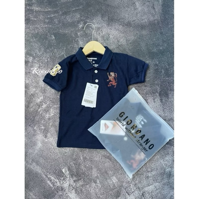POLO SHIRT GIORDANO FOR KIDS BORDIR  3D LION PREMIUM