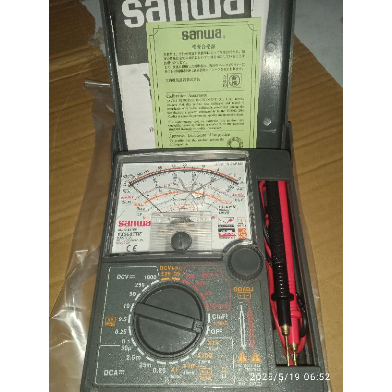 multitester normal  sanwa yx trd&trf SANWA bekas stok lama