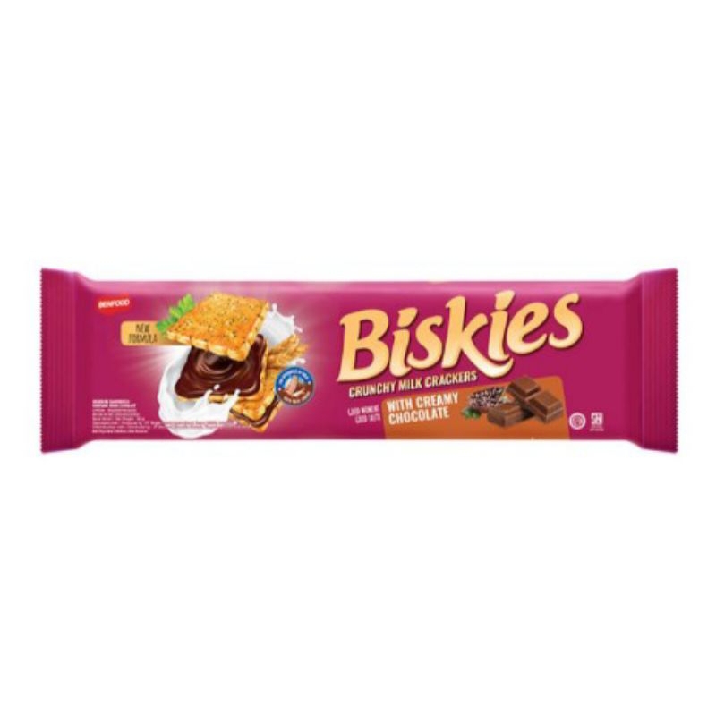 

Biskies Sandwich Crackers Biskuit Chocolate 96 g