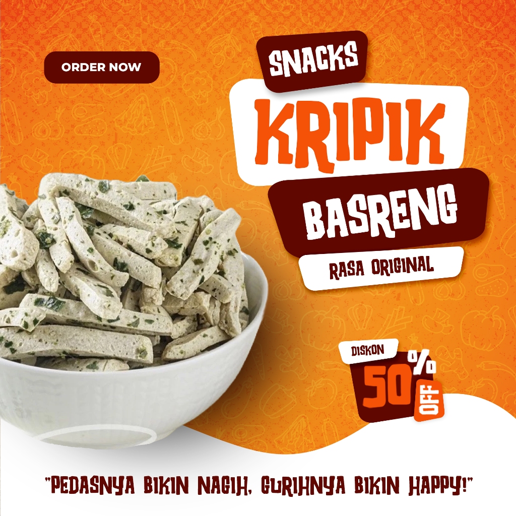 

Basreng Crispy Gurih Original & Pedas Daun Jeruk 250gr – 1kg | Bakso Goreng Renyah | Camilan Kriuk