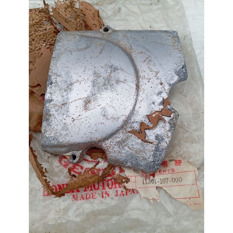 Cover tutup gir depan honda cb100 cb125 gl100 gl125 original swing arm bulat