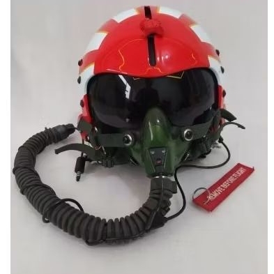 HELM PILOT HGU-33 SUNDOWNER /HELM ANTIK /HELM MOTOR DAN MASKER OXYGEN REPLIKA