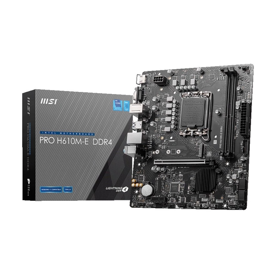 MSI Motherboard Pro H610M-DDR4 Intel DDR4